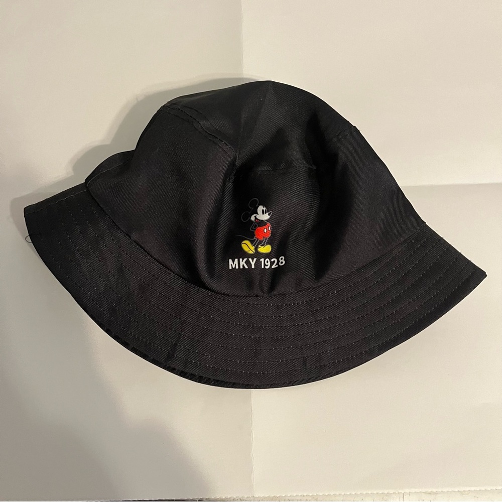 Disney Mickey Mouse Black Bucket Hat MKY 1928 Concept One